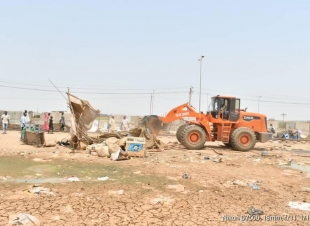 محلية جبل أولياء تنفذ حملة إزالة المخالفات والتشوهات البصرية